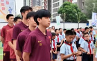 播种足球梦想，U17国足队员走进宁夏小学校园交流互动